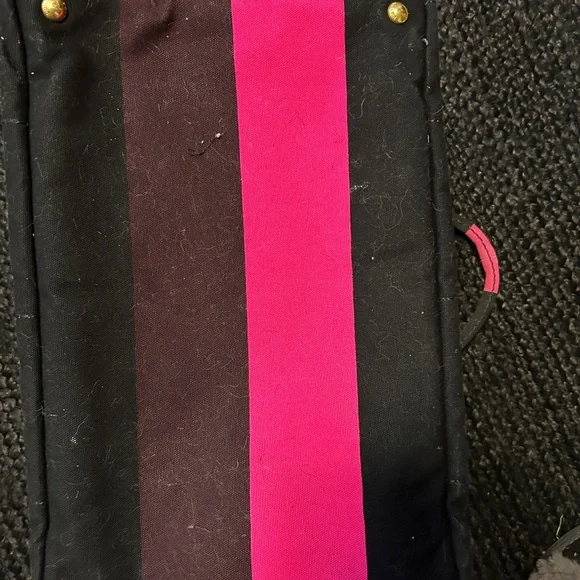 Prada Black and Pink Tote Bag Canapa Large.  Rare and Beautiful - Picture 5 of 14